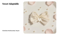 Duckbill Hair Fastener Sweet Look Floral Knot Hairpin Lace Knot Hair Fastener Versatile Cute Design for Girls, Informal Outings