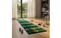 Golf Practice Mat TPR Backing Indoor Putting Mat Indoor Putting Green Easy Storage Golf Practice Even-Rolling Roll for Golfers