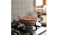 Copper Pot with Loop Handles Compact Hammered Copper Pot Traditional Cookware for Home Cooks