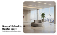 Stylish Aesthetic Frameless sectional Sofa Minimalist Aesthetic sectional L-Shaped Chaise Deep Seat Lounge Seating tailoredizable Layout for Interior Designers, Business Owners, Modern Decor fans, Reception Area, Lobby, Showroom