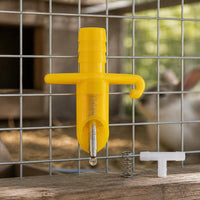 Automatic Rabbit Water Nipple Drinker for Cages, Plastic Steel Duckbill Waterer