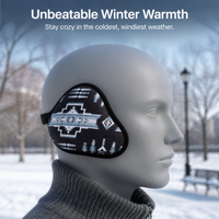 Unisex Printed Fleece-Lined Ear Warmers for Winter Outdoor Activities