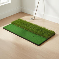 Dual Turf Golf Mat Non-Slip Golf Hitting Mat Shock-Absorbing Sports Gear for Indoor