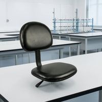Pu Foam Chair Ergonomic Lab Stool with Backrest Heavy Duty Chair with Backrest for Machinists, Scientific Workspace, Workshop