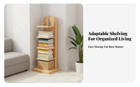 Space-Saving Vertical Corner Bookshelf Invisible Design Bookcase Stable Leaning Structure Storage Rack Multi-Tier Shelving for Apartment Dwellers, Book Lovers, Office Workers, Small Areas, Living Room, Study, Bedroom