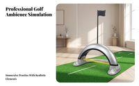 Arched Base Ball Return Putting Practice Aid Flag Target Sports Training Gear Floor Use