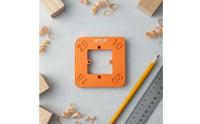 4-in-1 Wood Corner Rounding Template Precision Cut Arc Cutting Positioning Jig Easy to Use Round Corner Routing Guide Sturdy Metal for Woodworkers, Carpenters, DIYers, Furniture Making, Woodworking Shop
