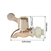 Dispenser Tap for Glass Bottle Tap Replacement, Reusable Bottle Tap with Lever Handle, Food-Grade Tap Faucet for Home Bar and Water Jug Spigot