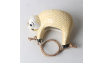 Small Sloth Hanging Planter Decorative Air Plant Holder Handmade Design for Outdoor
