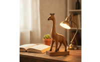 Giraffe Figurine Tabletop Giraffe Statue Decor Rustic Artistic for Art Lovers, Bookshelf, Desk