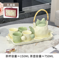 乔迁新居结婚陶瓷水具套装礼物家用高级感水杯茶壶茶杯新婚礼物