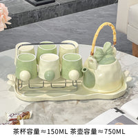 乔迁新居结婚陶瓷水具套装礼物家用高级感水杯茶壶茶杯新婚礼物