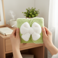 INS Plush Bowknot Magnetic Photo Card Holder Album