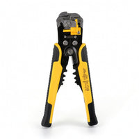 Wire Stripper and Crimping Tool Spring-Loaded Wire Stripper with Crimper Multifunctional Stripping Crimping Pliers Textured-Grip