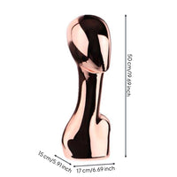 Hat Mannequin Head Long Extended Neck Hairpiece Stand Head Smooth Glossy Finish Hat Display Stand for Salon