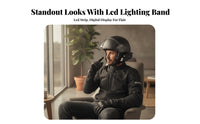 Integrated Audio Pickup Bluetooth Helmet Headset ABS Helmet-Mounted Headset Wired Design Communication Gear Handscomplimentary Calls for Motorcyclists, Riders