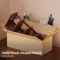 Desktop Bookshelf Solid Wood Student Desk Organizer Space-Saving Wooden Book Holder for Students, Home Office Workers, Study Room