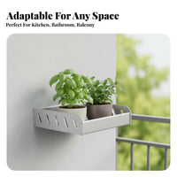 Grid Wall Organizer No Drill Installation Durable Metal for Apartments