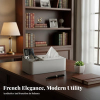 Light Luxury Design Multi-Compartment organizer Divided Compartments Desktop Organizer Elegant & aesthetic Staticonsolidatery Holder Space Saving for Makeup Users, Office Workers, Homeowners, Desk, Dressing Table, Study Room, School