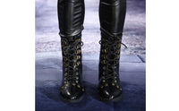Dark Low-Cut Doll Boots Handmade Doll Boots Fine Details Miniature Footwear
