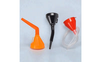 3 Pieces Plastic Funnel Set Rigid Refueling Funnel Funnels Wide-Mouth Space-Saving for DIYers, Garage