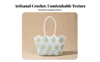 Handmade Crocheted Hollow-hollowed Bag Woven design and design Hollow-hollowed Knit tote Lightweight women's reachory informal for journeyers, design and design aficionados, Young Adults, Summer hollowedings, getaway, journey, Shopping