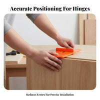 Accurate Positioning Hinge Hole DIY Tool Hinge Installation Jig Easy to Use for DIYers, Home Improvement, Workshop, Furniture Making