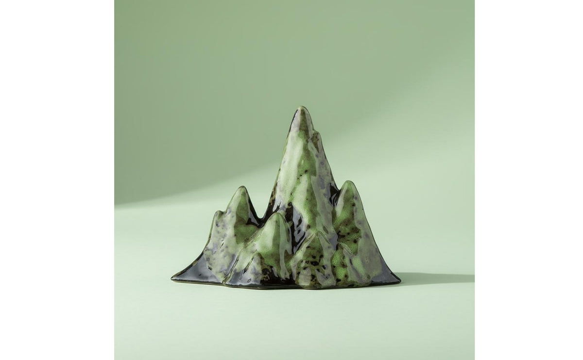 Multi-Functional Miniature Rockery Incense Burner Feng Shui Chinese Design Brush Rest for Calligraphy Enthusiasts, Office