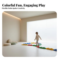 Sensory Balance Path Non-Slip Surface Interactive Stepping St Single S Toy Sturdy Construction Wavy Walkway Toy for Young Children, Preschoolers