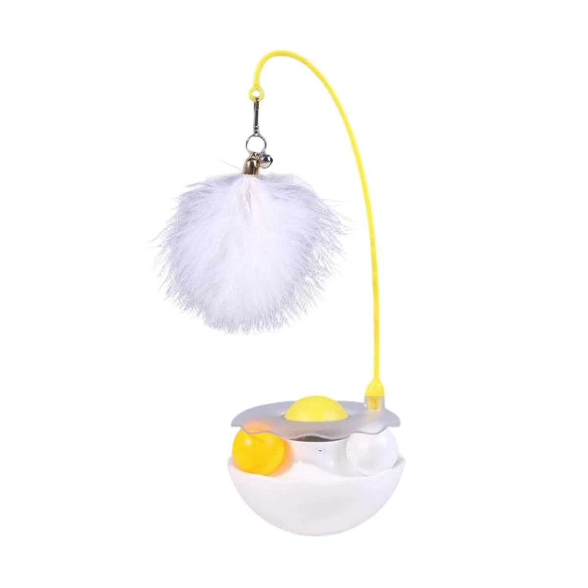 Includes Catnip and Bell Tumbler Cat Toy Won't Tip Over Self-Righting Cat Toy Boredom Reliever Pet Supplies Unpredictable Motion for Kittens, Indoor