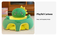 Anti-Fall Design Inflatable infant Training Seat with Radish Toy Soft and Comfortable Infant assist Chair Skingentle for Infants, young children, Parents, Sitting training Feeding, Nursery, Playroom