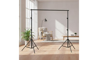Adjustable Backdrop Stand with Crossbar | Portable, Photography Stand with Crossbar, for Home Studio