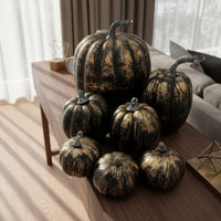 7 Pieces Artificial Pumpkins Seasonal Foam Pumpkins Decorative Decorations for Halloween, Wreaths