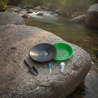5 Pieces Gold Prospecting Kit Mineral Sifting Pan with Classifier Stepped Classifier Screen for Hobbyists