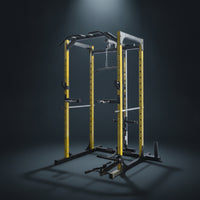 Strength Rack with Pulley System Heavy-Duty Home Gym Rack with Pulley System Adjustable Power Cage with Lat Pulldown for Fitness Enthusiasts
