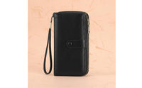 Contactless-Blocking Wallet Zipper Closure Zippered Card Holder Large Storage Capacity Small Accessory for Everyday Use, Travel, Shopping