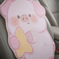 Car Seat Cushion with Backrest Breathable Car Seat Cushion with Back Support Pillow Animal-Shaped Soft for Drivers, Road Trips