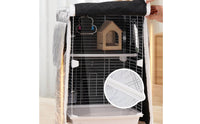 Winter Bird Cage Cover Zippered Opening Insulated Bird Cage Cover Breathable Material Pet Accessory for Indoor