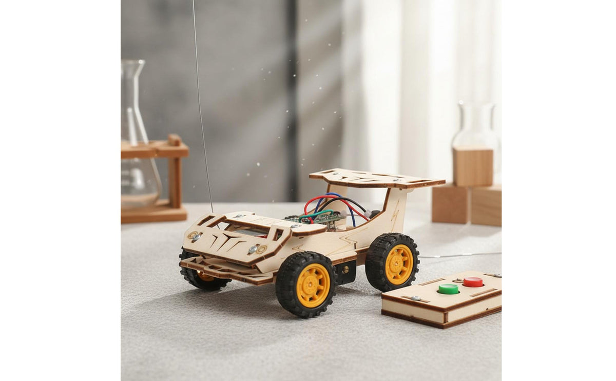 DIY Wireless Control Car Kit Hands-on Learning Wireless Control Vehicle Kit Educational Toy High-Quality Materials