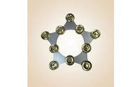 Star Tambourine Lightweight Jingle Disc Tambourine Disc Easy to Use Percussion Accessory Ergonomic for Percussionists