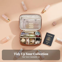 Large Capacity Cosmetic Bag Waterproof Large Capacity Makeup Bag Water-Resistant Travel Cosmetic Organizer for Journeyers, Vacation, Suitcase