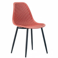 Nordic design Molded Shell Chair with Dowel Legs Modern Design Indoor Seating Easy to Clean Household Furniture Ergonomic Backrest for Office Workers, Homeowners, Dining Room, Kitchen, Restaurant, Waiting Area