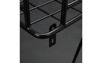 Metal Cycle Cargo Basket Heavy-Duty Front Carrier Basket Black Sturdy for Delivery Riders