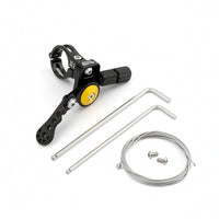 Quick Dropper Post Lever with Clamp Lightweight Dropper Post Controller with Cable Port Adjustable Seatpost Controller with Thumb Pad Ergonomic for Mountain Bikers, Cyclists, Road Cycling