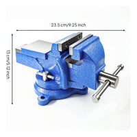 Compact Tabletop Vise Heavy-Duty Bench Vise Adjustable Bench Clamp Universal for DIYers, Woodworkers, Hobbyists, Woodworking, Workshop, Garage, Drilling