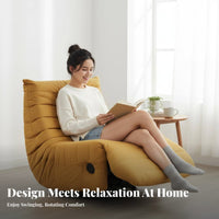 Reclining Function Manual Recliner Adjustable rearrest Upholstered Recliner Integrated Footrest Seating Furniture cushiony Cushioning for Seniors, home enthusiasts, Living Room, Balcony, perusing cozy corner, Small areas