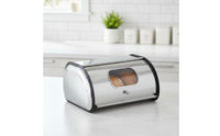 Stainless Steel Bread Box Countertop Breadbox Spacious Bread Bin Long-Lasting for Home Cooks, Pantry