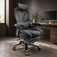 Ergonomic Mesh Office Chair Wide Seat High Rear Mesh Chair Swivel Base for Heavier Users