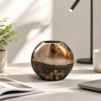Aluminum Vase Tabletop Metal Vase Minimalist Vessel for Living Room