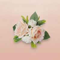 Compact Artificial Rose Arrangement Vibrant Faux Rose Centerpiece Eleganckie Fake Flower Arrangement Realistic for Photographers